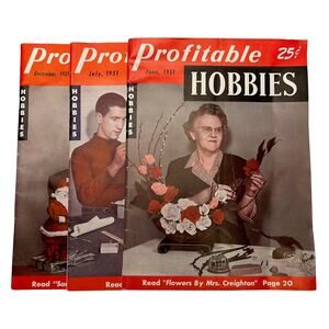 Vintage Ephemera Profitable Hobbies Magazines‎ Lot of 3 #4